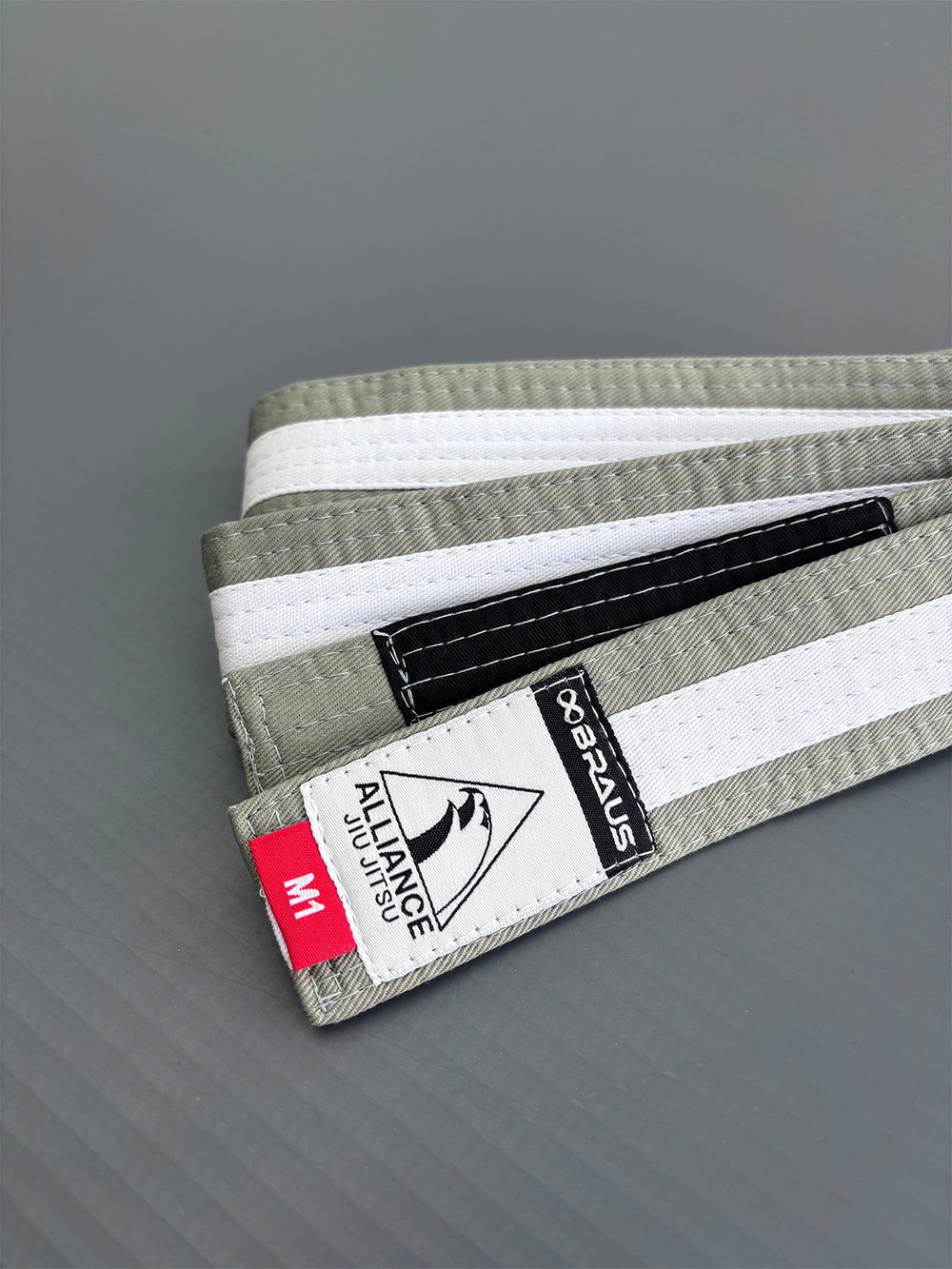 Braus Fight Alliance Belt Faixas Infantil Cinza/Branco