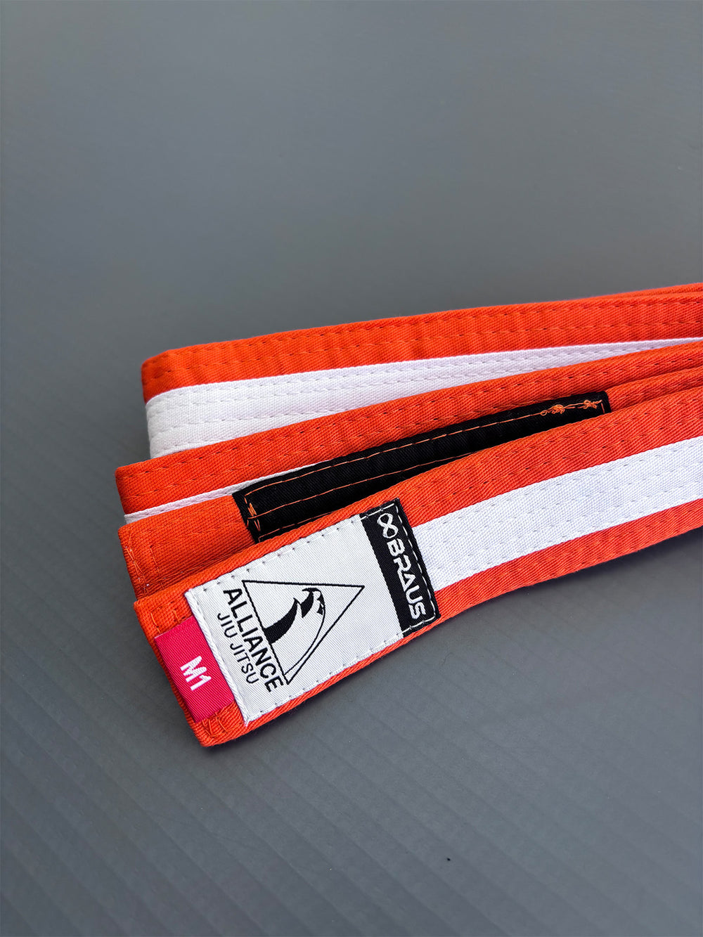 Braus Fight Alliance Belt Faixas Infantil Laranja/Branco