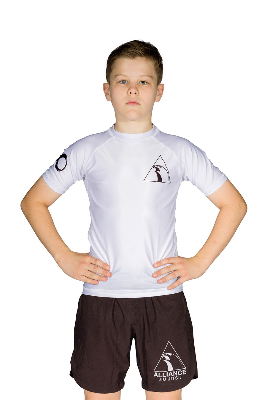 Rash Guard Infantil Alliance Manga Curta Jiu Jitsu